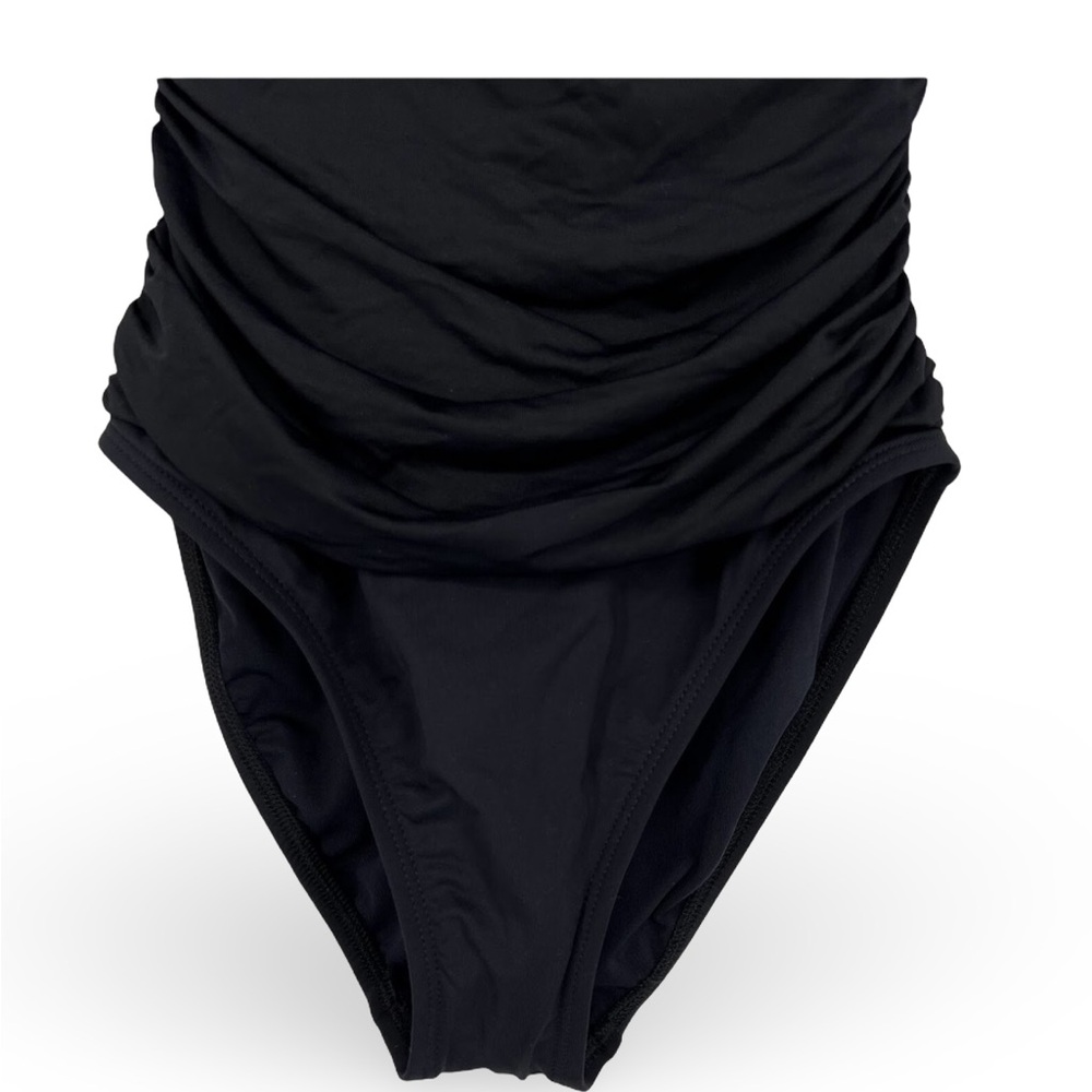La Blanca Island Goddess One Piece Black Swimsuit Size 10 - Picture 4 of 8